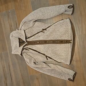Kuhl zipper sweater with hood and thumb holes